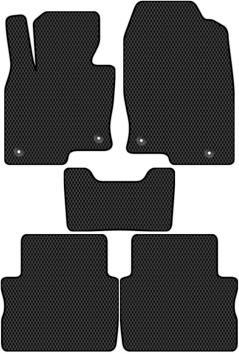 Коврики ЭВА "EVA ромб" для Mazda CX-5 (suv / KF) 2016 - Н.В., черные, 5шт.