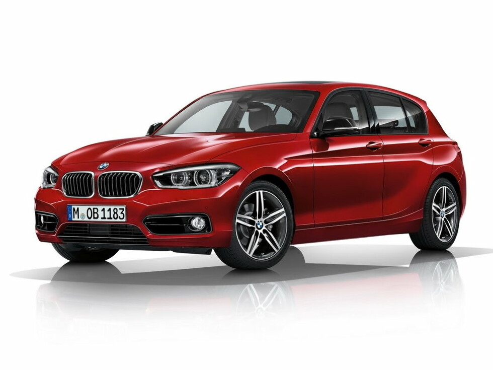 Коврики текстильные "Стандарт" для BMW 1-Series II (хэтчбек 5 дв / F20) 2015 - 2017, черные, 4шт.