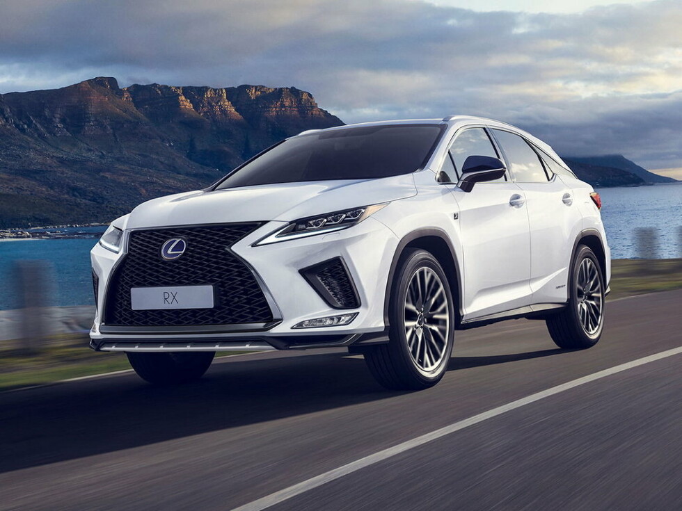 Коврики текстильные "Премиум+" для Lexus RX450h IV (suv, гибрид / GYL25) 2019 - Н.В., черные, 4шт.