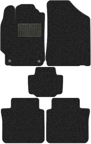 Коврики текстильные "Классик" для Toyota Camry VIII (седан / XV50) 2011 - 2014, темно-серые, 5шт.