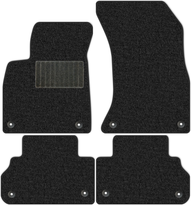 Коврики текстильные "Классик" для Audi Q5 II (suv / FY) 2016 - Н.В., темно-серые, 4шт.