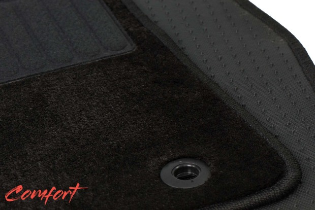 Коврики текстильные "Комфорт" для Audi Q7 I (suv / 4LB) 2005 - 2009, черные, 5шт.