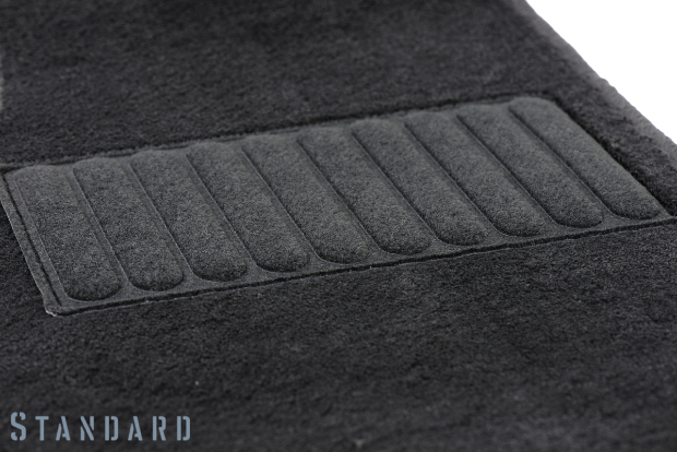 Коврики текстильные "Стандарт" для Peugeot 107 (хэтчбек 5 дв) 2009 - 2012, черные, 4шт.