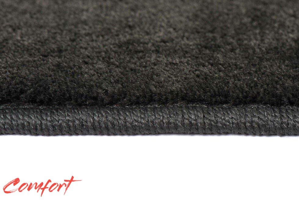 Коврики текстильные "Комфорт" для Volkswagen Touareg II (suv, гибрид / 7P5) 2010 - 2014, черные, 5шт.
