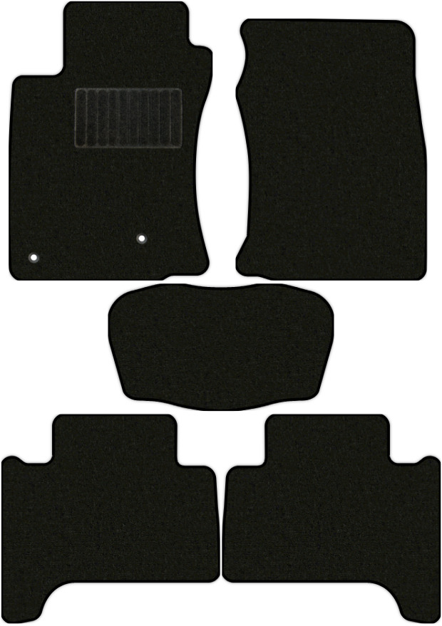 Коврики текстильные "Стандарт" для Toyota Land Cruiser Prado (suv / J120) 2002 - 2009, черные, 5шт.