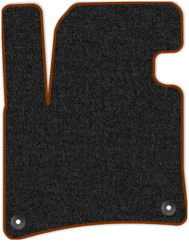 Коврики текстильные "Премиум+" для Volkswagen Touareg II (suv, гибрид / 7P5) 2010 - 2014, темно-серые, 1шт.