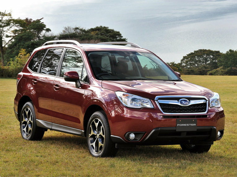 Коврики текстильные "Классик" для Subaru Forester (suv / SJ) 2012 - 2016, темно-серые, 5шт.